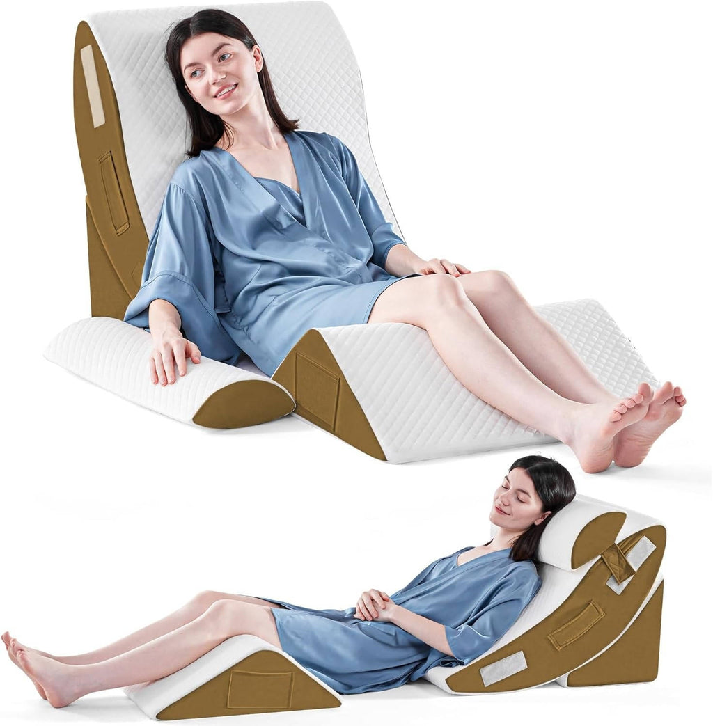 4Pcs Orthopedic Bed Wedge Pillow Set