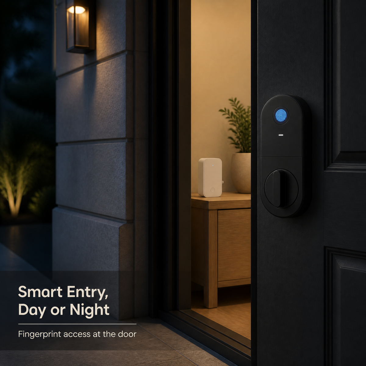 ORISVERA Biometric Smart Lock with Wi-Fi Bridge - Fingerprint and Keypad Entry