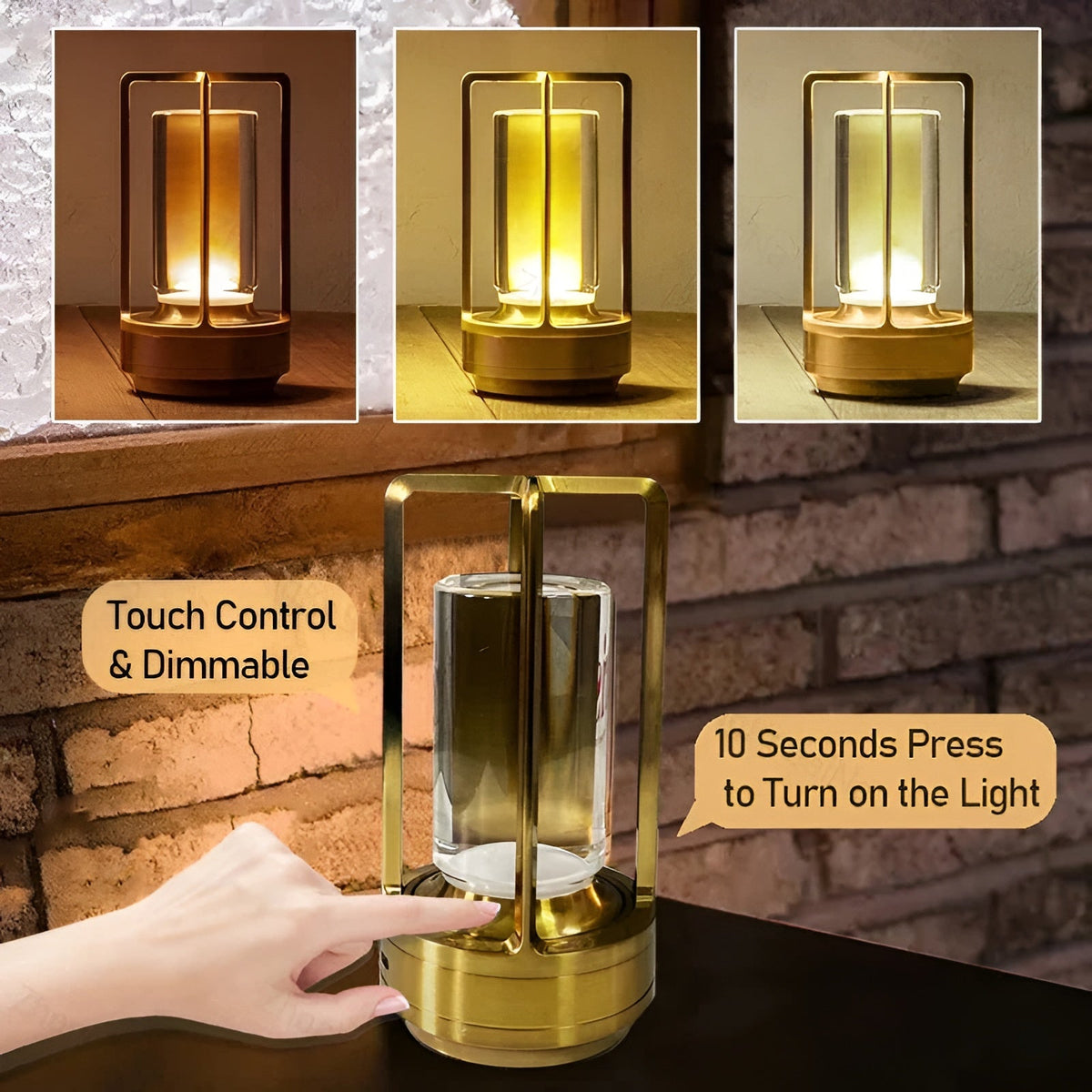 Modern Wireless Nordic Table And Nightstand Lamp With Touch Control