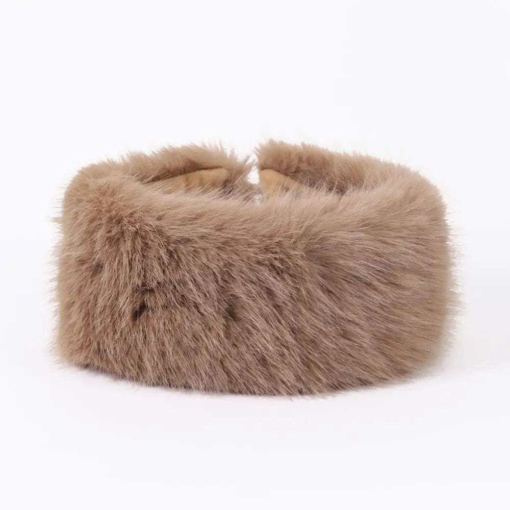 Fluffy Faux Fur Headband for Women