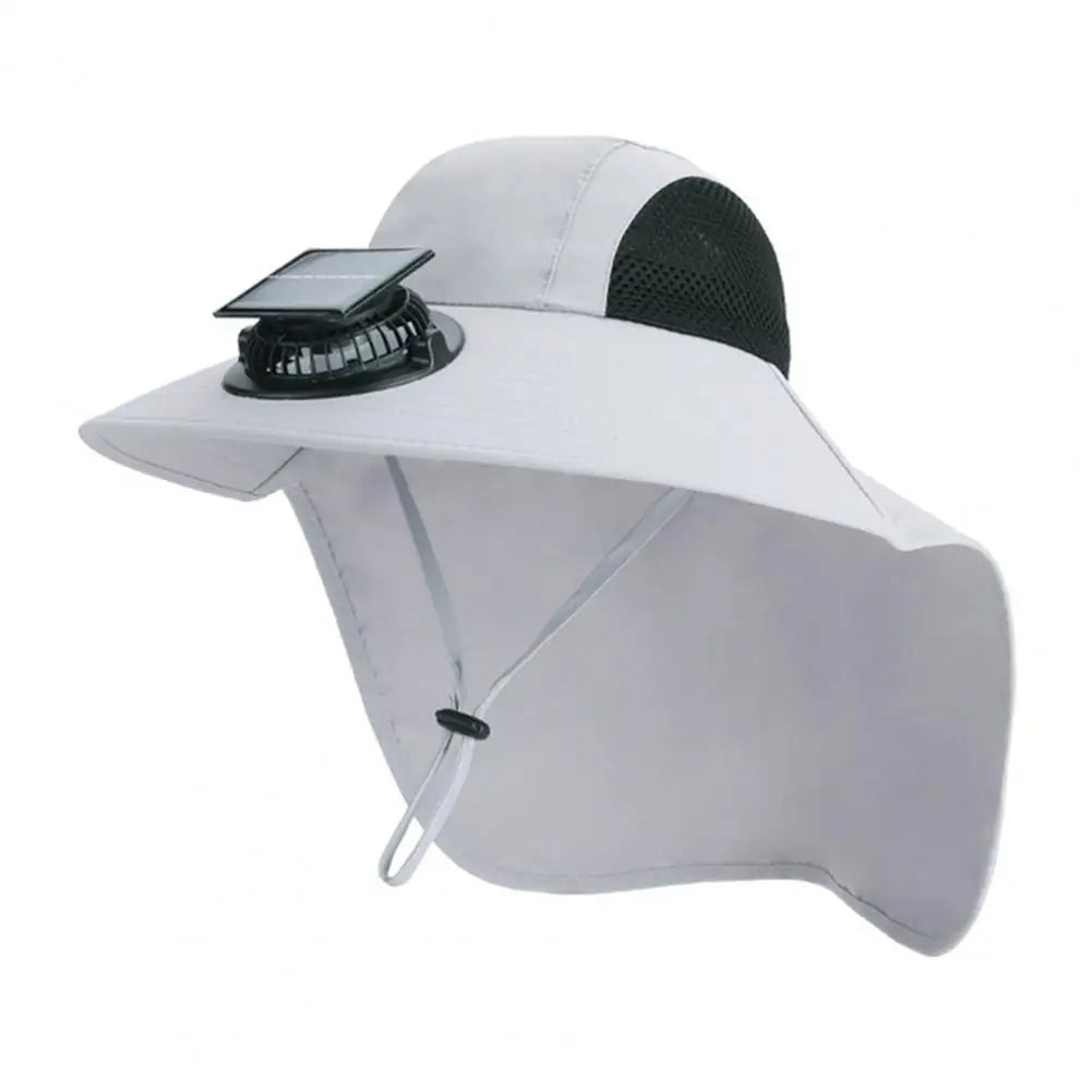 Solar Fan Hat with Wide Brim UV Protection