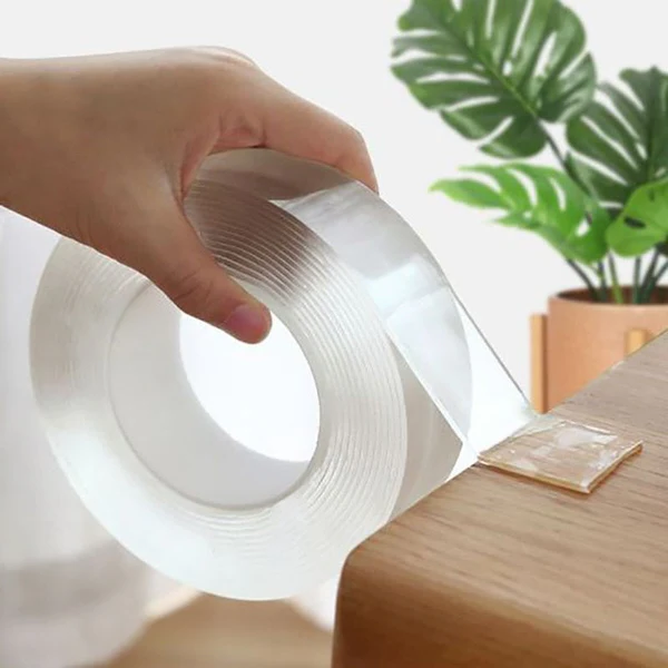 Transparent Sticky Nano Tape Double Sided Grip Reusable Home Tape Traceless Glue