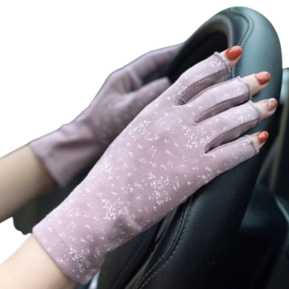 Stylish UV-Protective Cotton Gloves