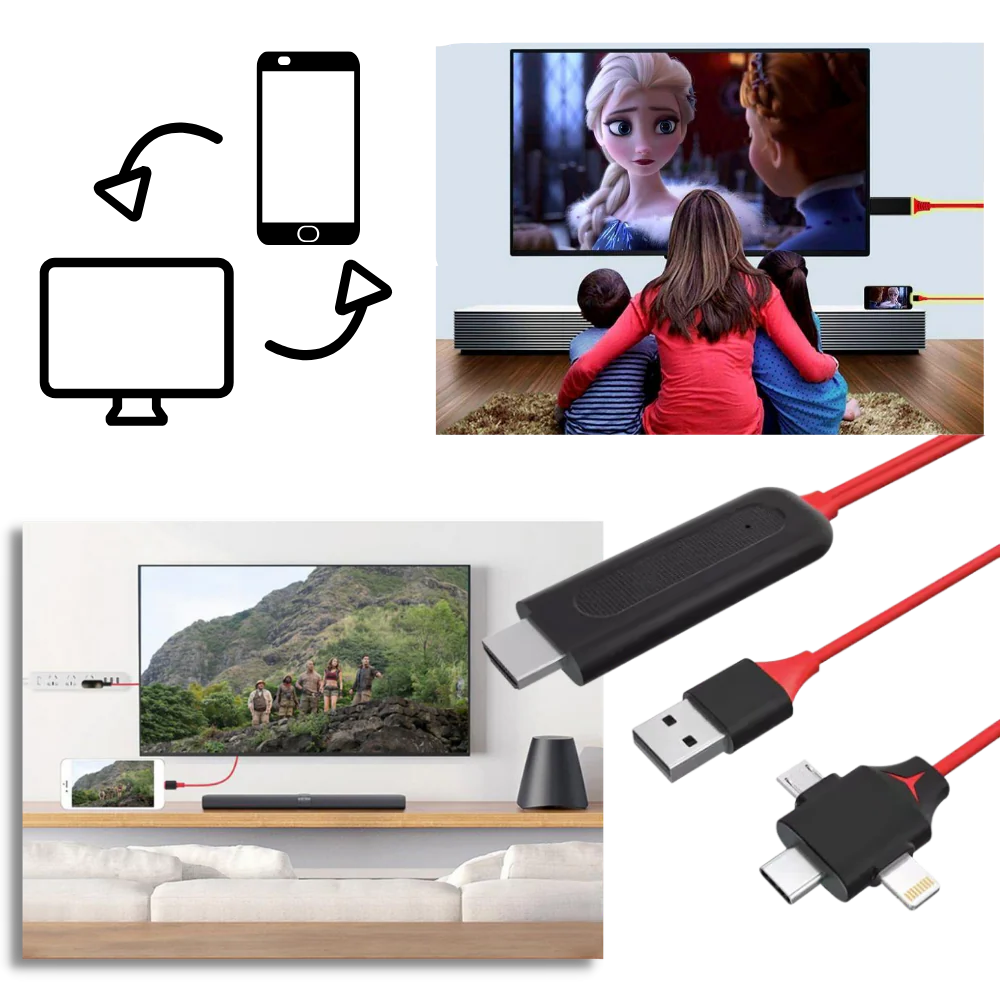 HMDI Adapter Cable for Phones and Tablets