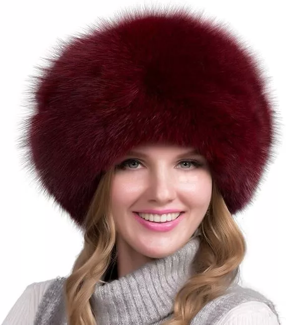 100% Natural Fox Fur Hat Women Cap Thick Fur Cap Winter Warm Hat Female Fashion For Women Hat With Earmuffs Hat