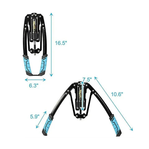 Heavy Duty Hydraulic Chest Arm Resistance Exerciser Workout Tool