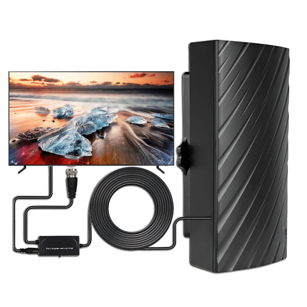 Long Distance 2025 Indoor Outdoor Antenna Box Edition HDTV Amplified 460 Mile Range