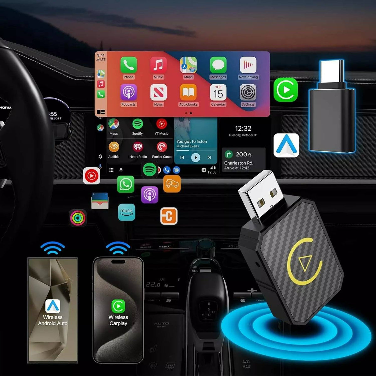 Wireless CarPlay Adapters