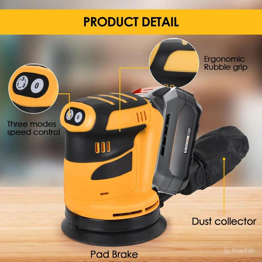 Brushless Orbital Electric Sander