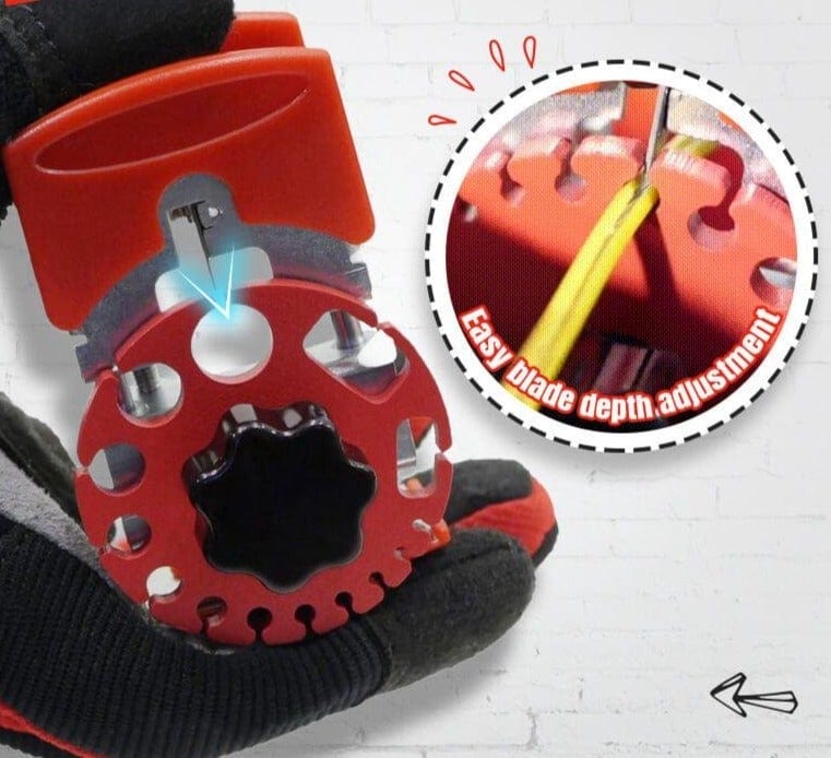 Universal Handheld Quick Strippers - Machine Combo with 10 Blades