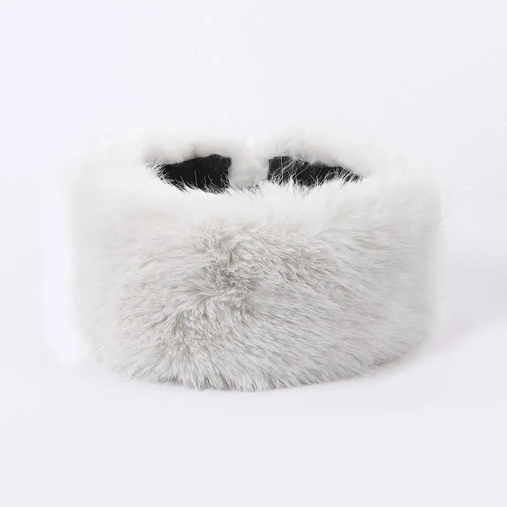 Fluffy Faux Fur Headband for Women
