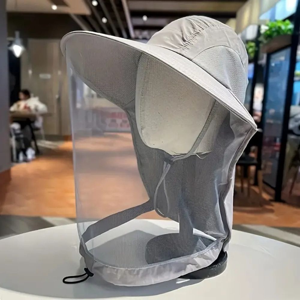 Breathable Sun and Mosquito Protection Wide Brim Hat